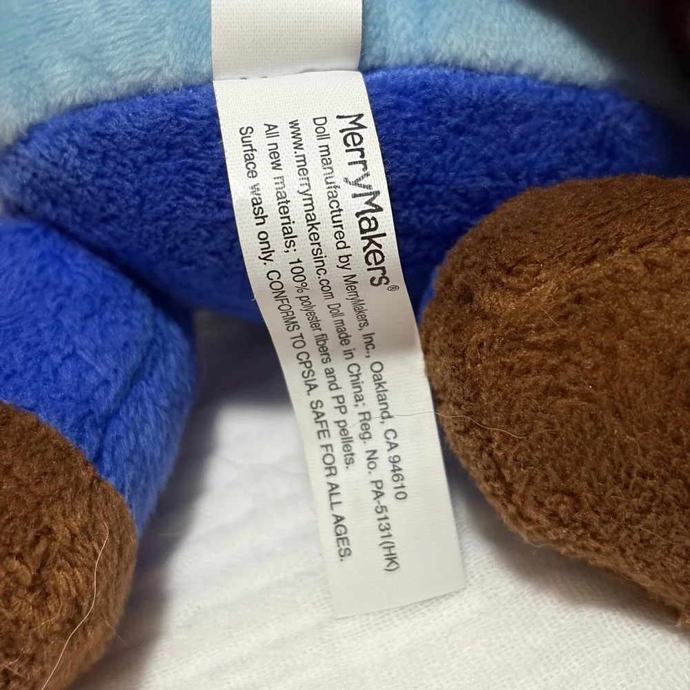 MerryMakers Dog Man Plush Doll 9.5